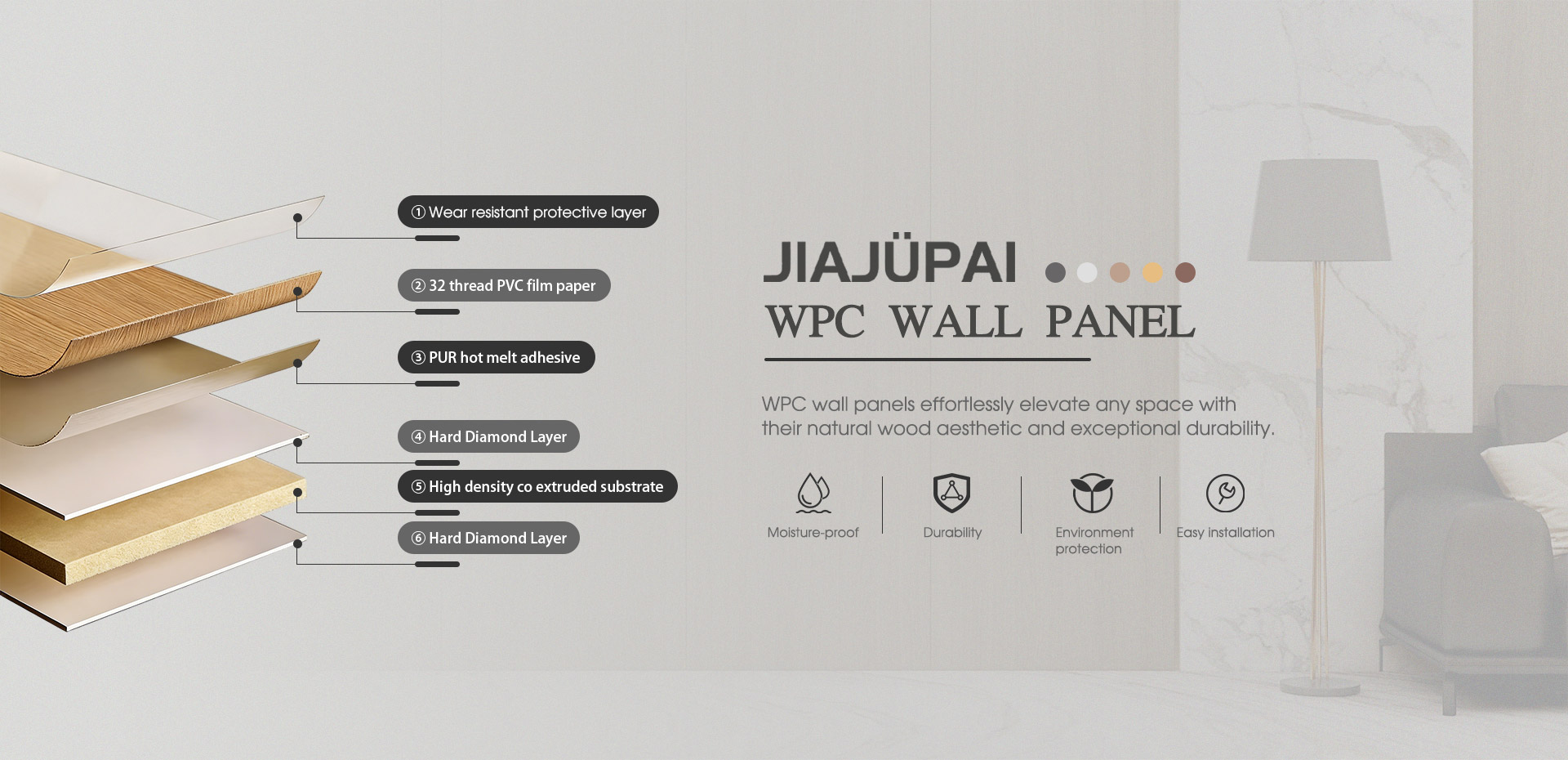 Fornecedor de painel de parede WPC na China