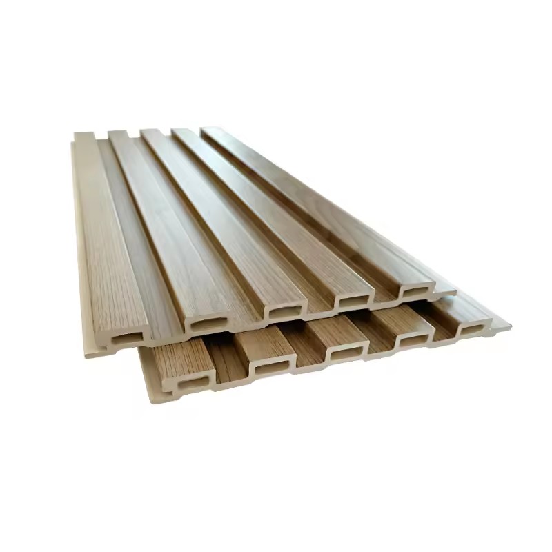 Painel de parede interior decorativo de grãos de madeira