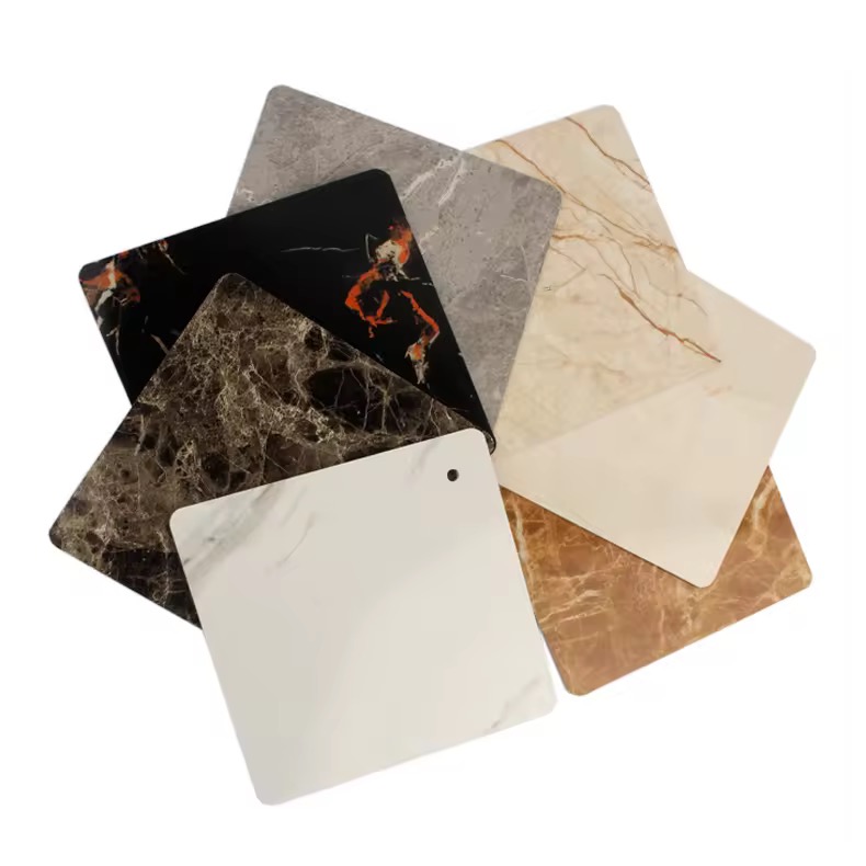 Wainscot de fibra de bambu de grão de mármore